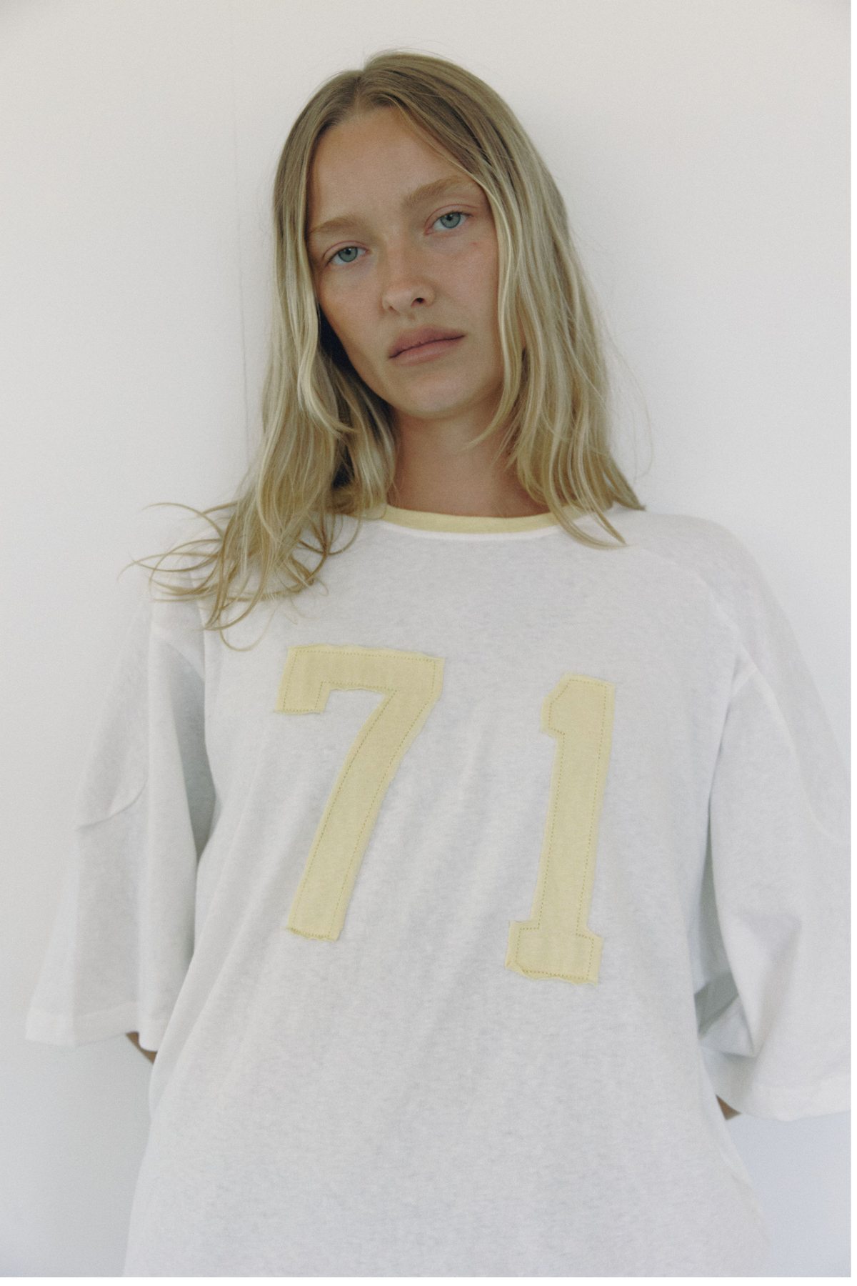 The 71 Tee - White / Yellow